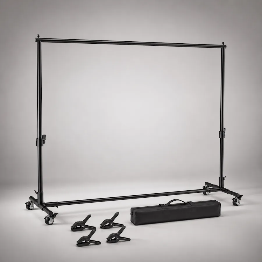 Portable backdrop support system